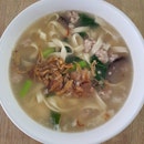Ban mian soup ($3.50) - rainy day comfort food!