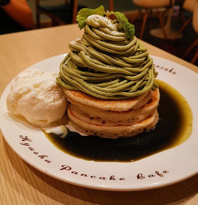 Pancakes at this joint @kyushupancake.sg .