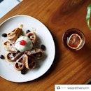 Where you can get boozy all day every day with @wearethenorm's signature Rum & Raisin waffle served with homemade rum sauce and delicious rum-infused raisins, + a Cold Brew cocktail.