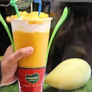This kind of giant mango juice drink has been hype in Indonesia since a while ago.