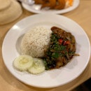 Stir Fried Hot Basil Leaves With Rice (RM10)