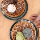 Double Scoop With Waffles ($12.50)