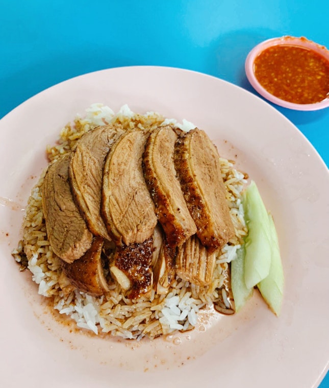 Just a very simple, herbaly plate of Teochew braised duck rice