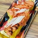 Grilled Tamago Kani With Mentai Mayo
