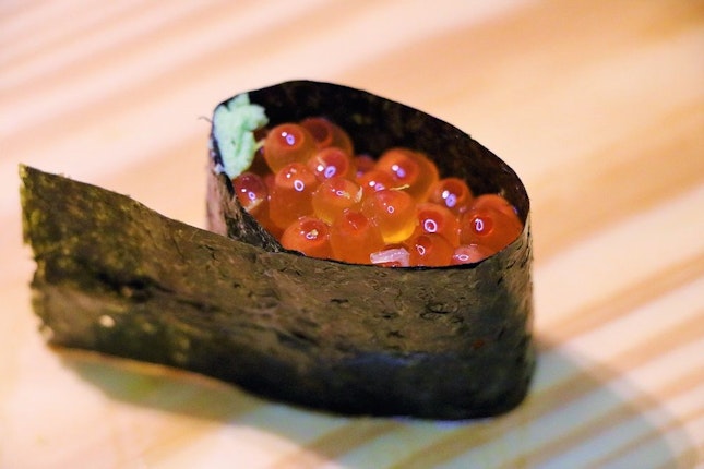 Ikura (Salmon Roe) Sushi