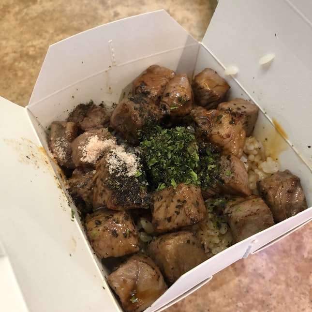 Wagyu Beef Cubes (small) + Rice ($13.40)