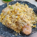 Egg Fried Rice With XO Prawns