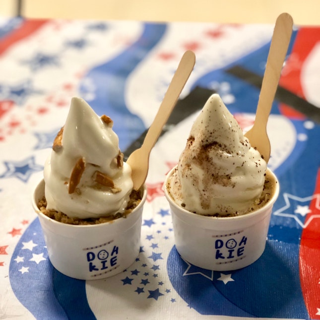 1-for-1 Single Scoop Cookie Dough & Soft-serve $6.50