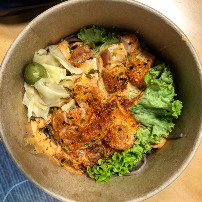 Spicy Salmon With Soba ($9.90)