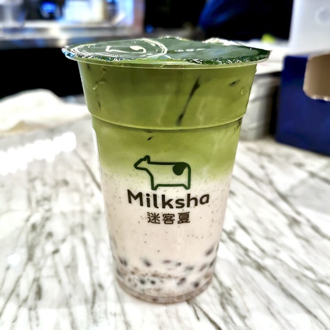 Azuki Matcha Milk