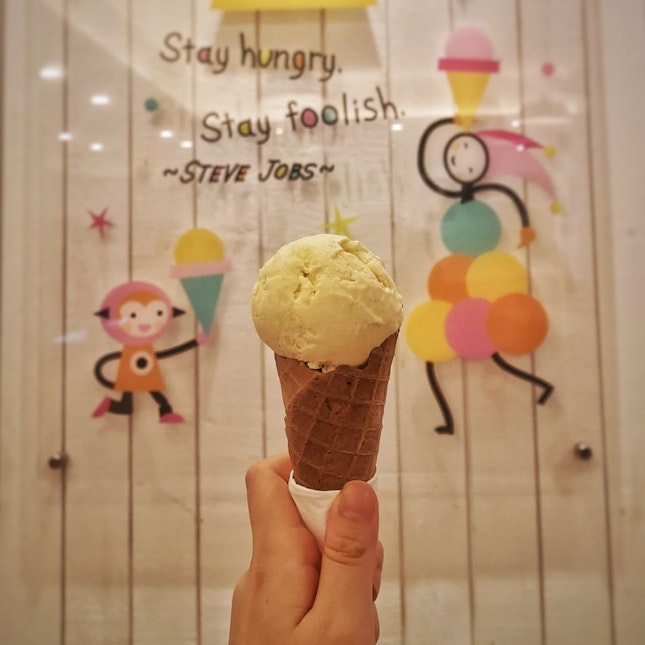 Mao Shan Wang Ice Cream On Cone 