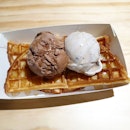 Waffles with Ice Cream from Spoonful of Sugar!