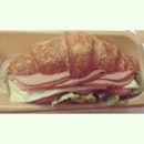 Yesterday's turkey ham and cheese croissant from TLJ.