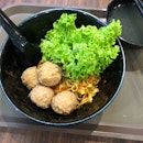 Chicken Meatball Noodles ($4.50)