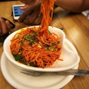 Who has schezwan noodles at Bikanervala?