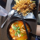 Tom Yum Noodles ($7) And Phad Thai ($7)
