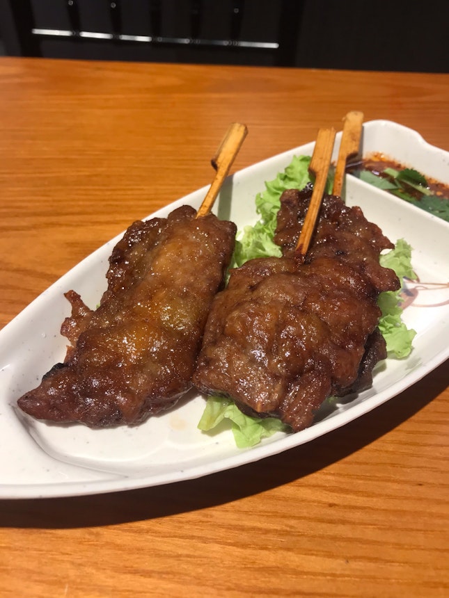 Thai Grilled Pork Skewers ($7)