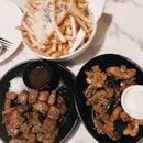 Beef cubes, Fried calamari and Truffle Fries ($18, 2 for $18)