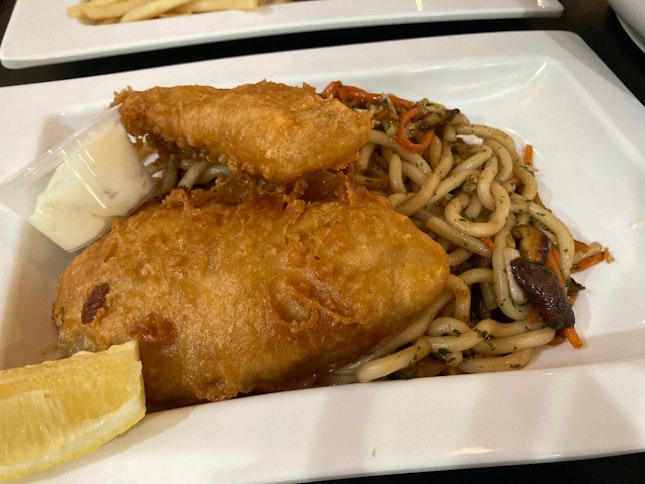 Fried Fish Udon