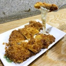 Cheese Cutlet (3,000won) - Along the streets of Hongik University Station, there’s a small tonkatsu store selling huge slabs of tonkatsu of various flavours.