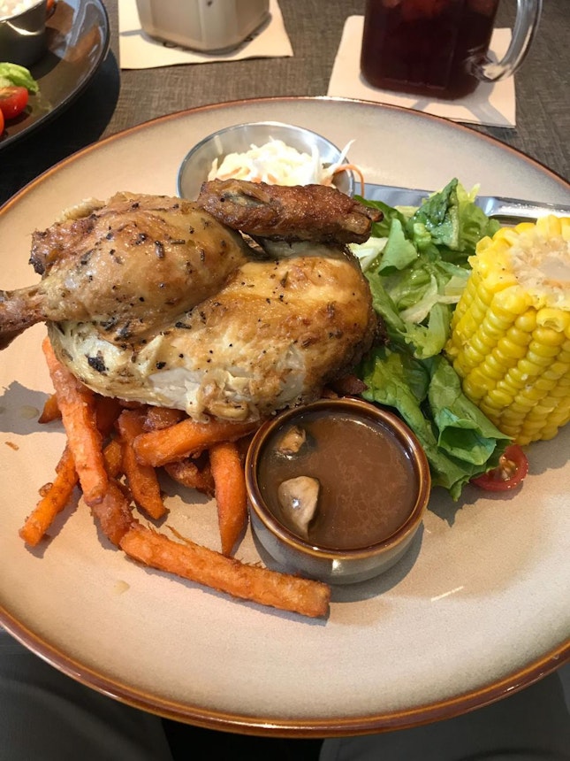 Super Tasty Chicken Meat And Sweet Potato Fries! 