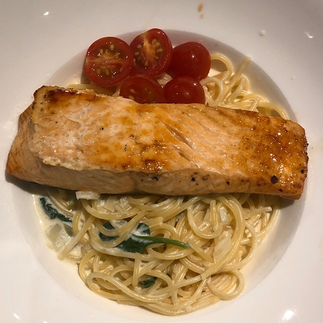 Salmon “Cream” Pasta