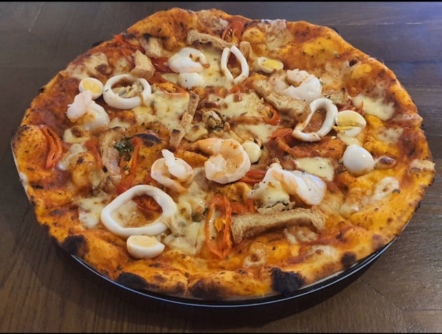 Laksa Pizza ($24)