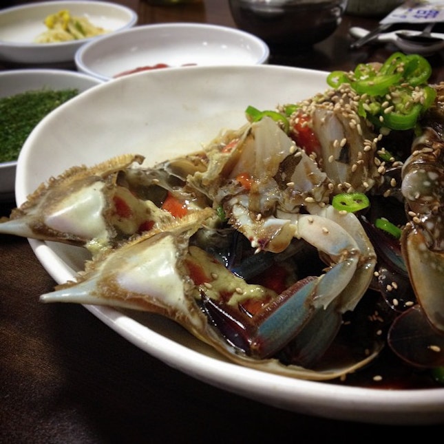 soy sauce crab for the locals @ korea