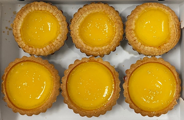 22 Carat French Gold Flakes Egg Tart | $6++