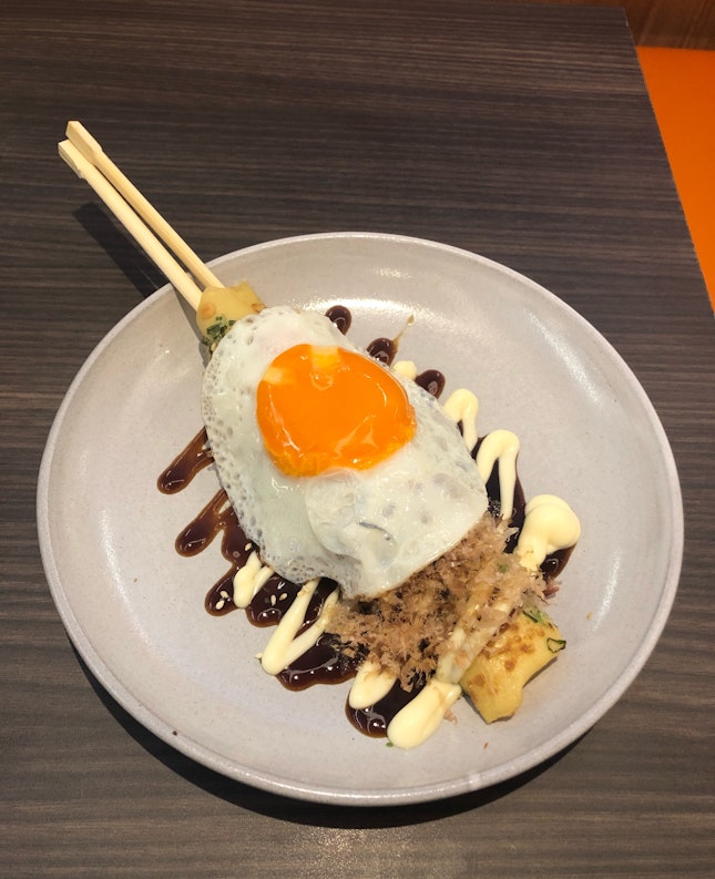Hashimaki with Cheese & Metaiko (Pancake with Eggs)