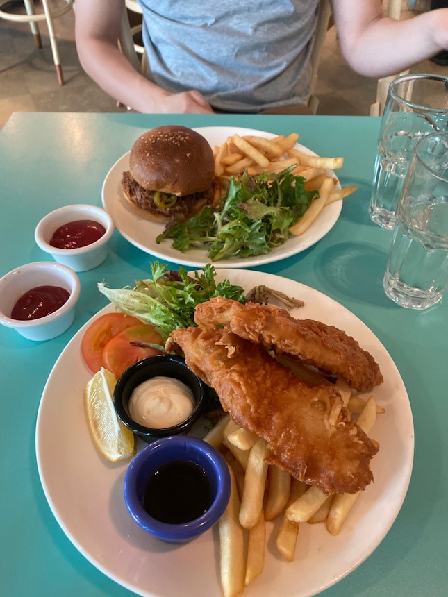 Fish And Chips And Burgers