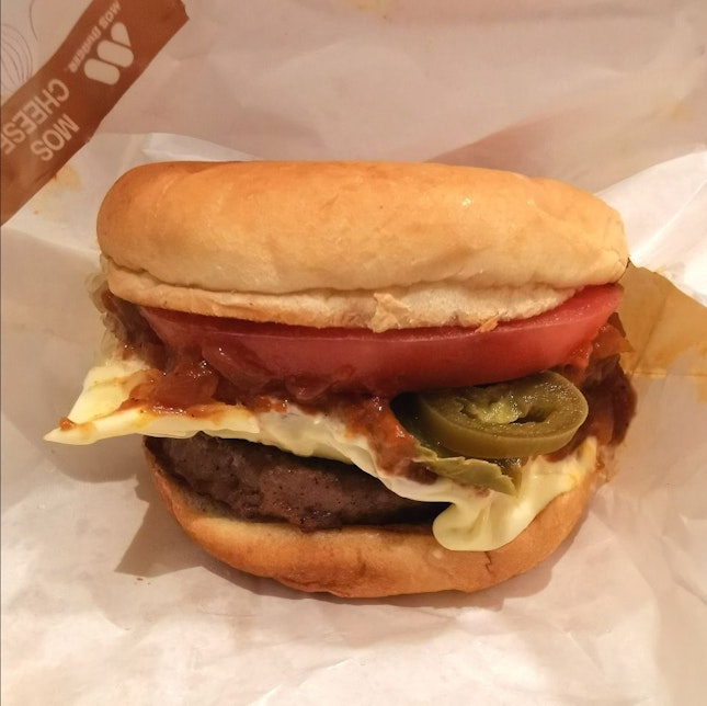 Spicy MOS Cheeseburger (3.95sgd)