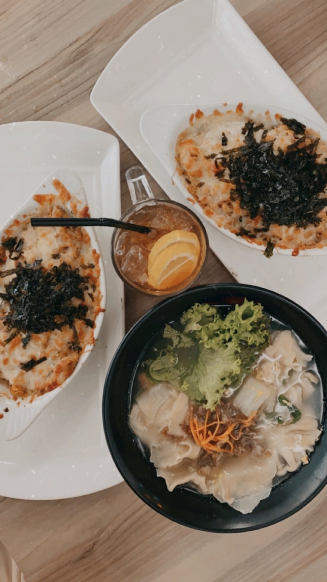 Kimchi Baked Rice & Mee Hoon Kueh