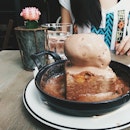 Sizzling Peanut Brownie With Milo Ice Cream