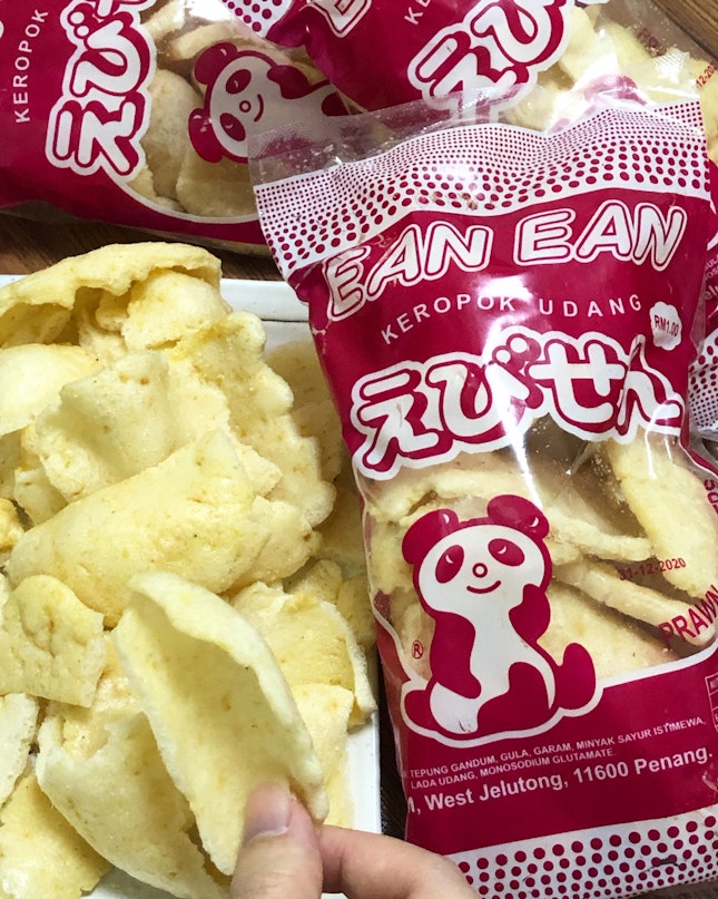 My childhood snacks - Ean Ean Prawn Crackers ❤️
