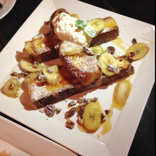 Bananas Fosters French Toast ($22)