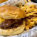 Double Cheese Burger + Cuban Fries Upgrade | $9 + $3