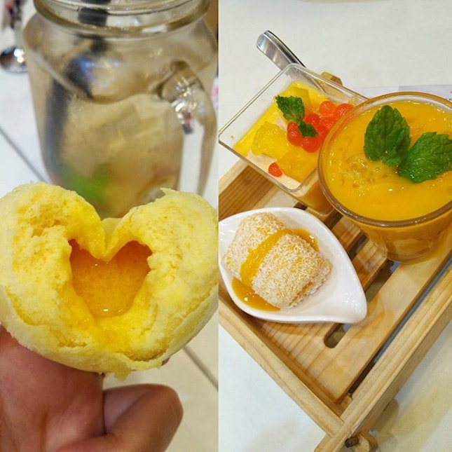 #dessertlover #mango #saltedeggyolkbun #sgfood #igsg #burpple