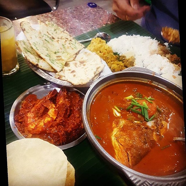 Super satisfying & affordable fish head curry yesterday.
