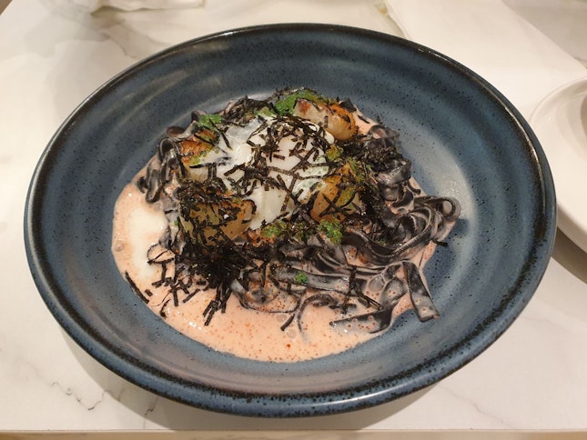 Mentaiko With Squid Ink Pasta (Full Size)