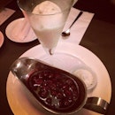 Hot Cherries and Cold Vanilla ice-cream #hot #cold #dessert #food