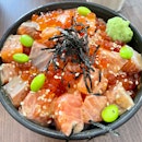 Spicy Salmon Ikura Don