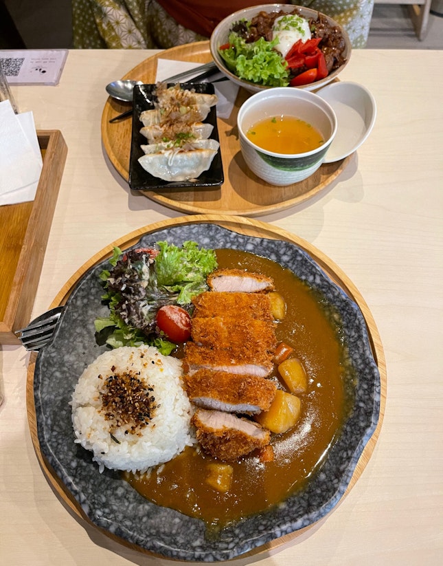 Tonkatsu Curry Rice, Gyudon, Gyoza