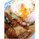 Salted egg pork cutlet rice!