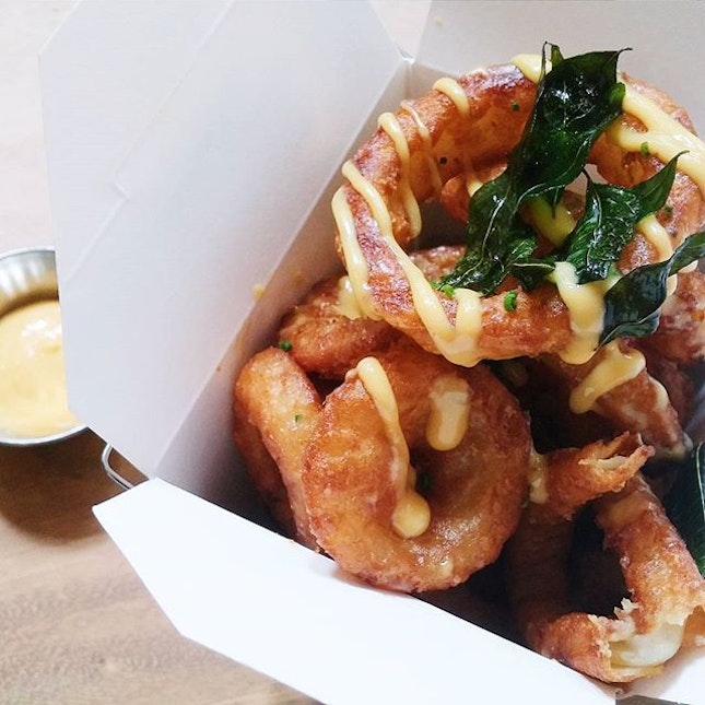 Salted Egg Onion Rings