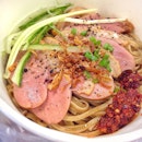 Organic soba with smoked duck