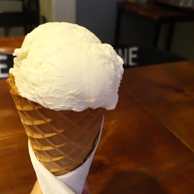 White Truffle Ice Cream Cone