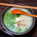 Ramen in Chicken broth
_
Never had such good, hot ramen in thick, creamy, juicy and flavourful chicken broth.