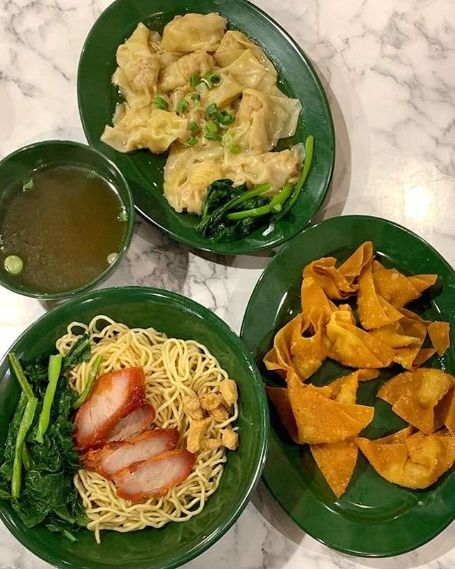 Post Great Wall renovation Food Trail by @theategroup 
Eng’s Wanton Noodle⠀
⠀
Having tried a couple of Eng’s (green plate) Wanton Noodles across several locations, the consistency is much applauded.