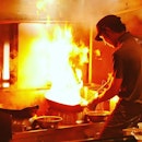 Waiting for the chef to serve up the much talked about "burnt" ramen at #gogyo